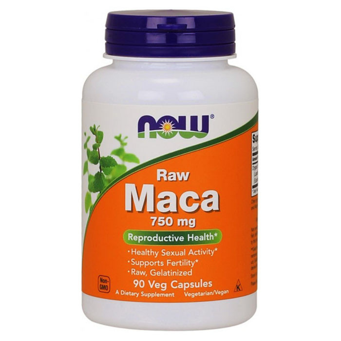 NOW Raw Maca 750 мг 90 капс