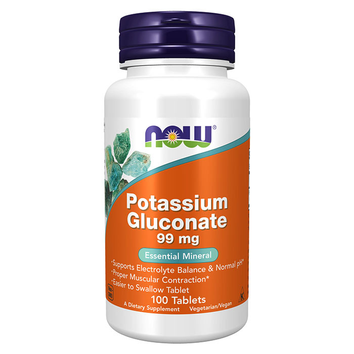 NOW Potassium Gluconate 99 мг 100 капс