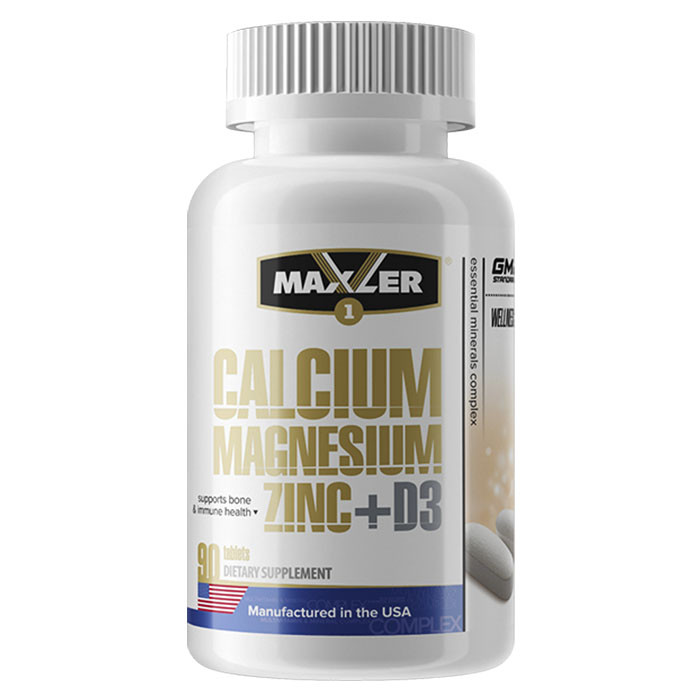 Maxler Calcium Zinc Magnesium + D3 (90 таб)