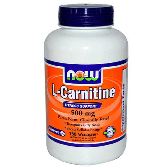 NOW L-Carnitine 500 мг (180 капс)