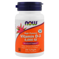 NOW Vitamin D-3 5000 IU 240 гель-капс