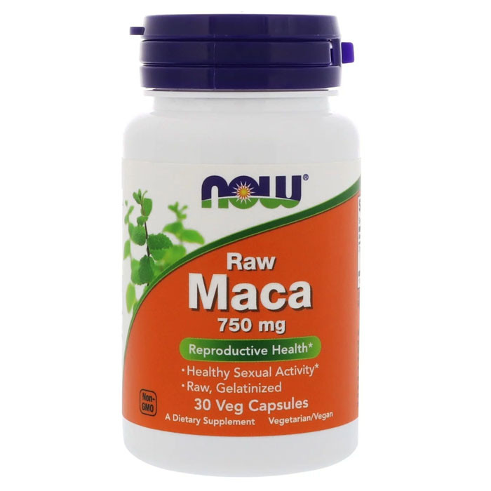 NOW Raw Maca 750 мг 30 капс