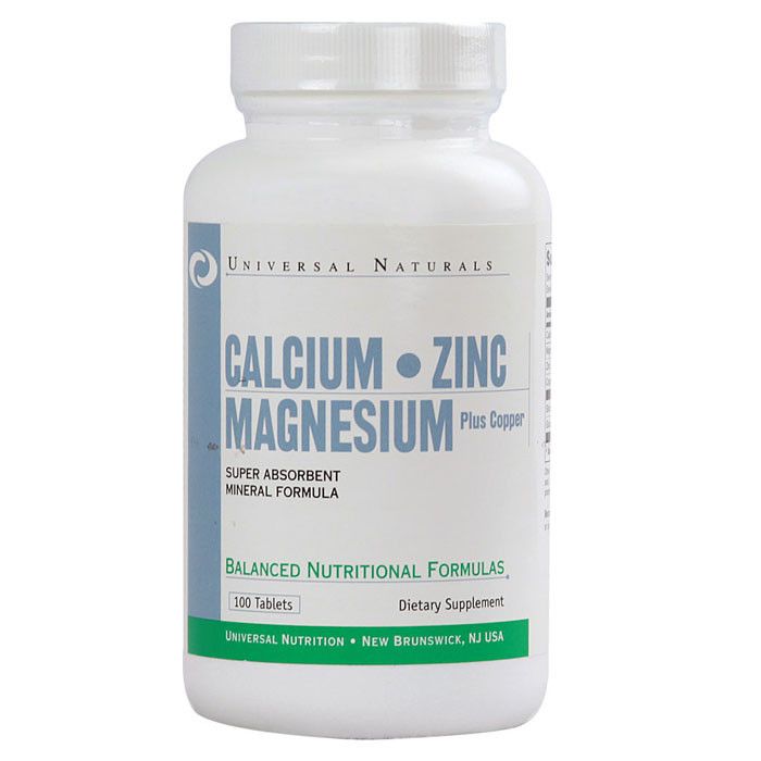 Universal Nutrition Calcium-Zinc-Magnesium (100 таб)