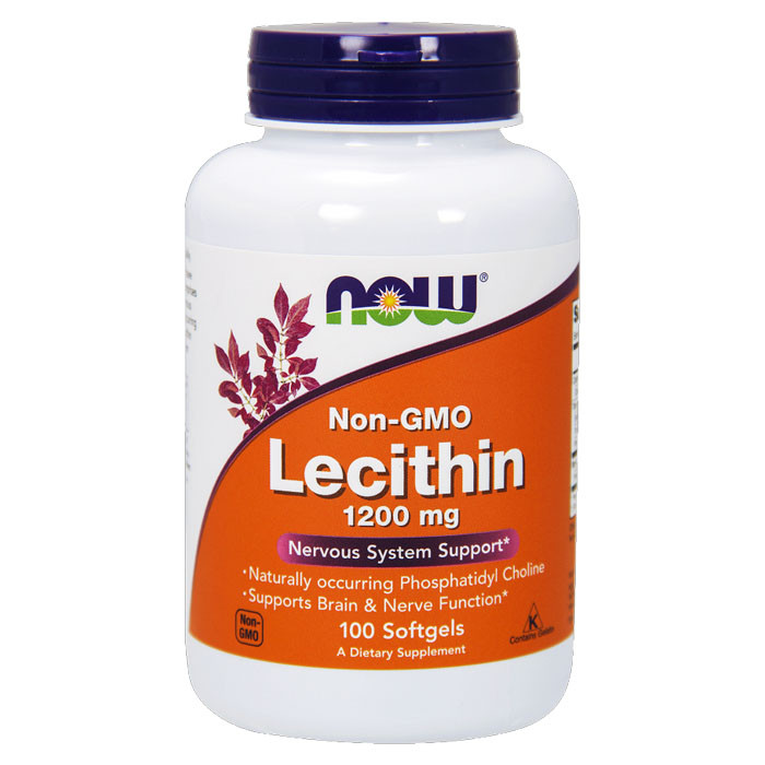 NOW Lecithin 1200 мг (100 гель-капс)