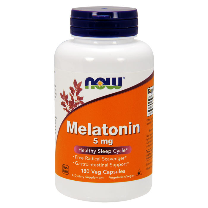 NOW Melatonin 5 мг (180 капс)