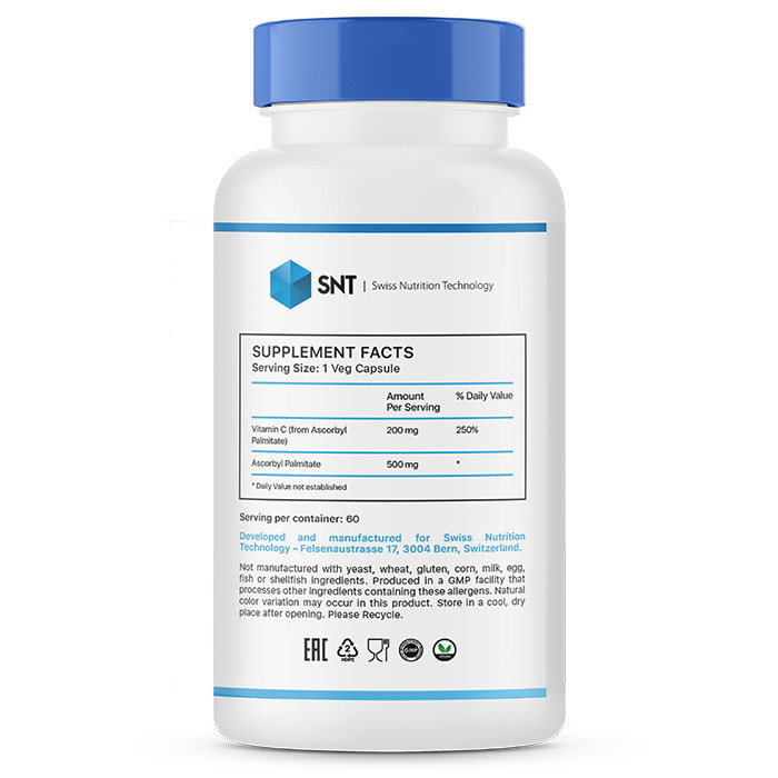 SNT Ascorbyl Palmitate 500 мг 60 капс