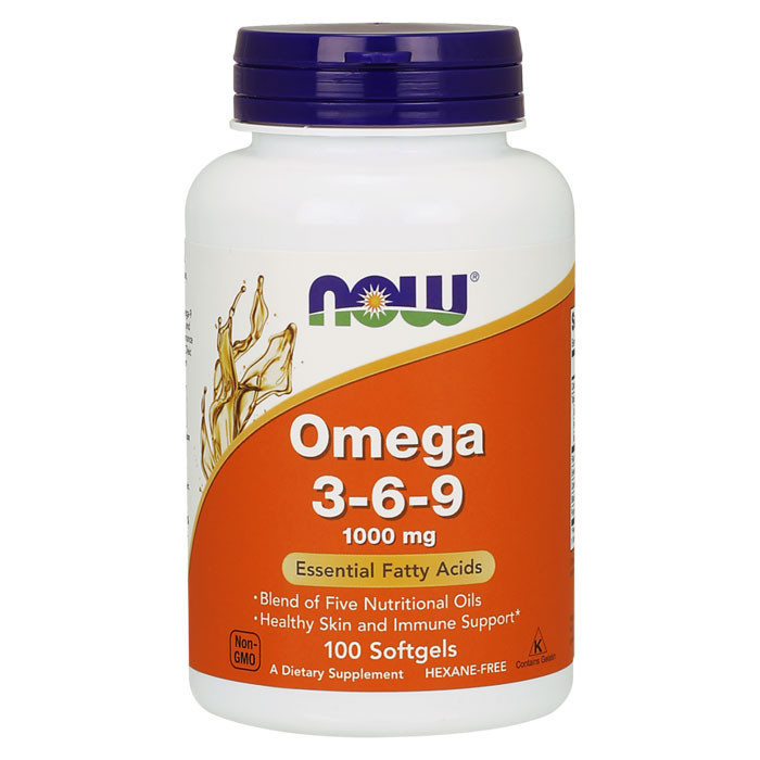 NOW Omega-3-6-9 1000 мг (100 гель-капс)