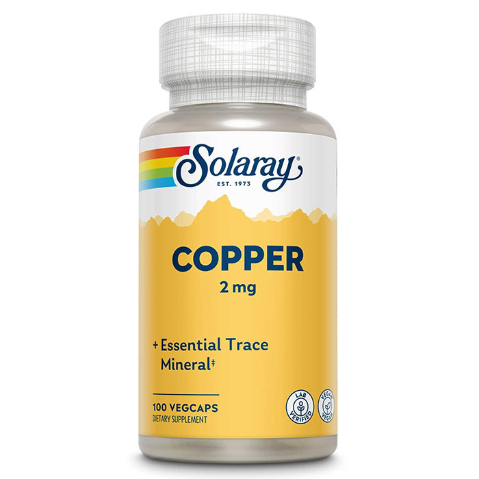 Solaray Copper 2 мг 100 капс