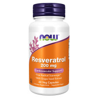 NOW Resveratrol 200 мг 60 капс