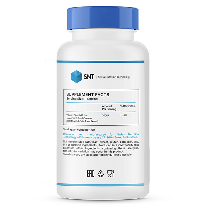 SNT Vitamin E 200 IU 90 гель-капс