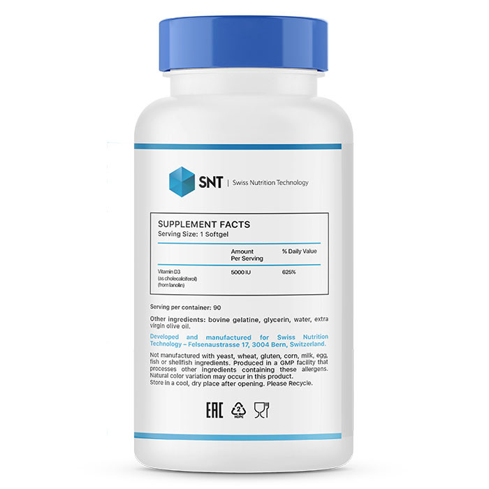 SNT Vitamin D-3 5000 90 гель-капс