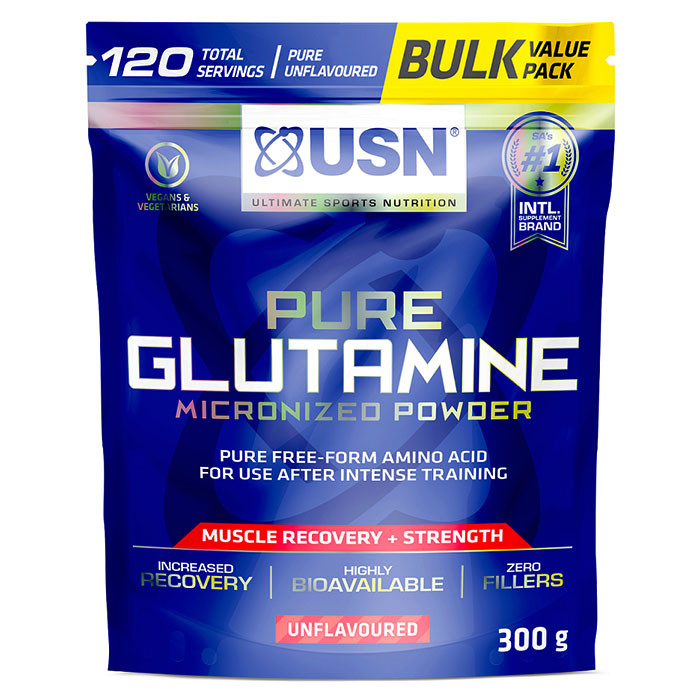 USN Pure Glutamine bag 300 гр