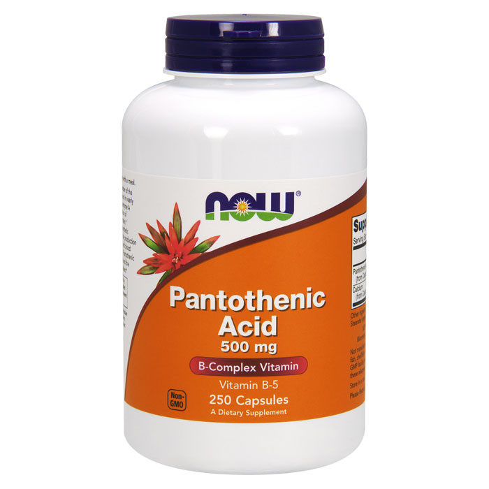 NOW Pantothenic Acid 500 мг (250 капс)
