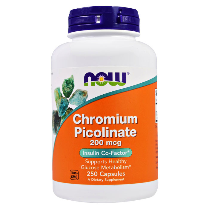 NOW Chromium Picolinate 200 мкг 250 капс*