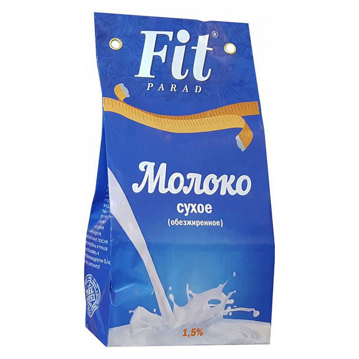 Молоко сухое обезжиренное FitParad 1,5% 300 гр купить в Екатеринбурге ...