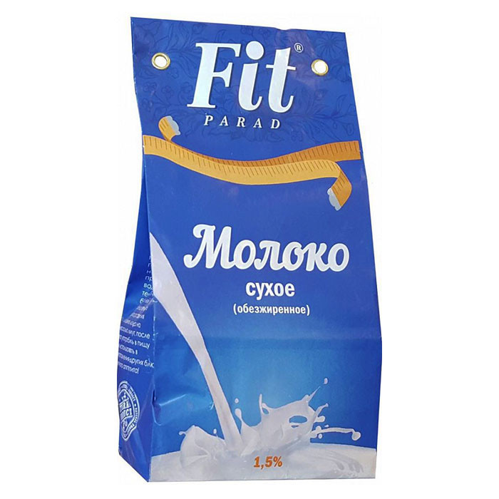Молоко сухое обезжиренное FitParad 1,5% 300 гр