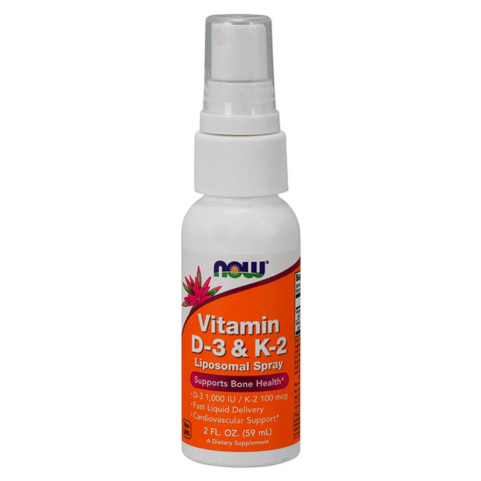NOW Vitamin D-3 & K-2 Liposomal Spray (59 мл)