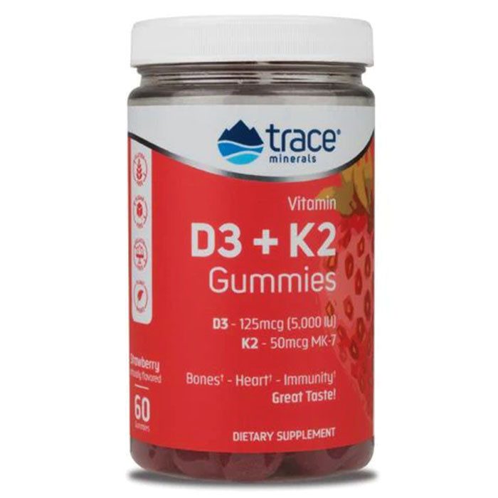Trace Minerals Vitamin D3+K2 Gummies 60 паст