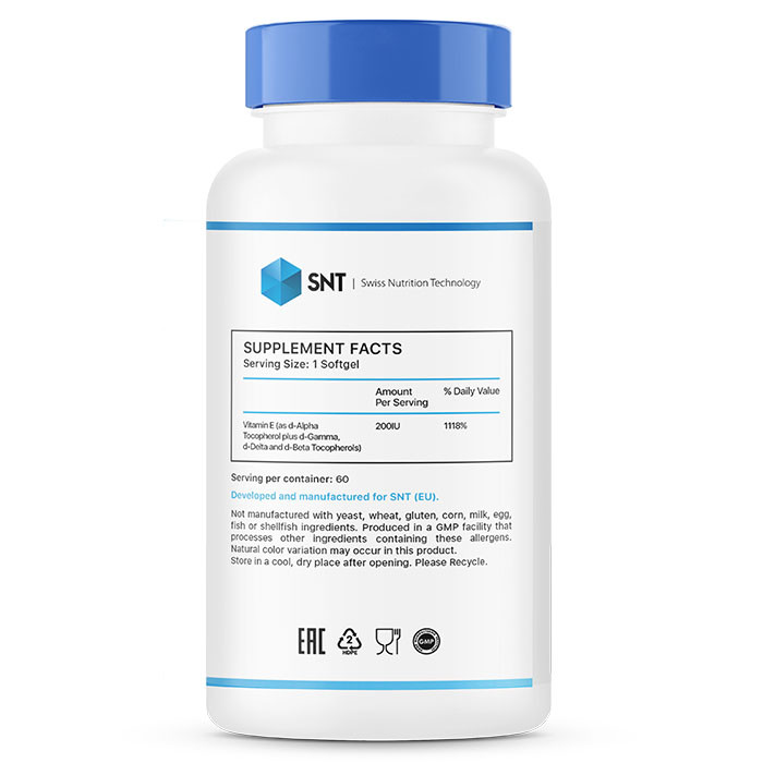 SNT Vitamin E 200 IU 60 гель-капс