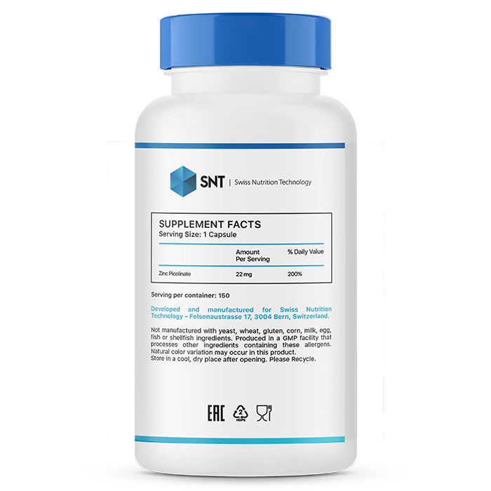 SNT Zinc Picolinate 22 мг 150 капс