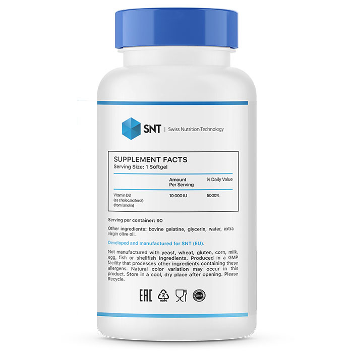 SNT Vitamin D-3 Ultra 10000 90 гель-капс