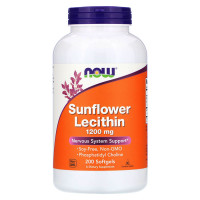 NOW Sunflower Lecithin 1200 мг 200 гель-капс