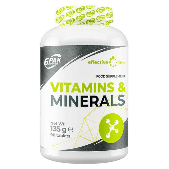 6PAK Nutrition Vitamins&Minerals 90 таб
