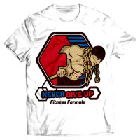 Футболка Fitness Formula &quot;Never Give Up&quot; белая