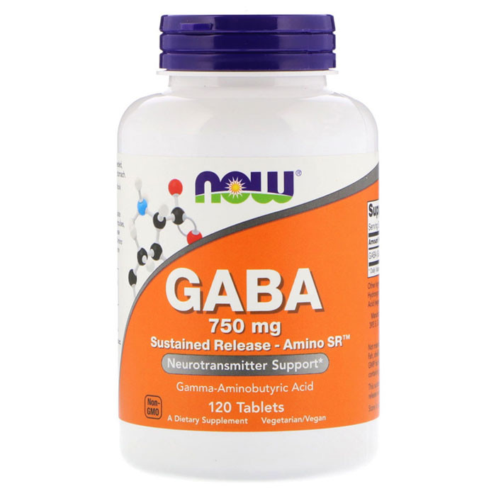 NOW GABA 750 мг (120 таб)