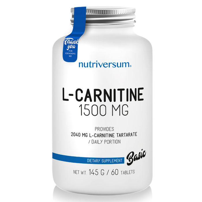 Nutriversum L-Carnitine 1500 60 таб