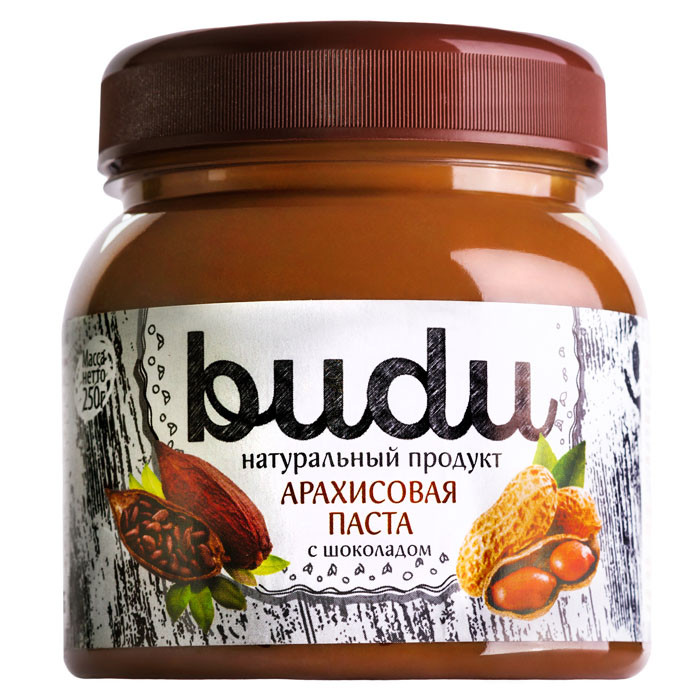 Арахисовая паста BUDU С шоколадом (250 гр)