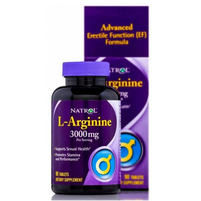 Natrol L-Arginine 3000 мг (90 таб)