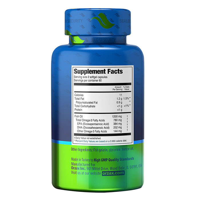 Orzax Fish Oil 120 гель-капс