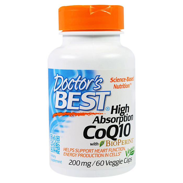 Doctor's Best High Absorption CoQ10 with BioPerine 200 мг (60 капс)