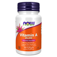 NOW Vitamin A 25000 IU 100 гель-капс