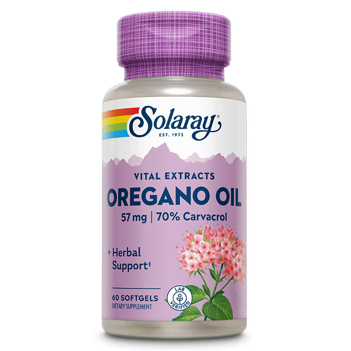 Solaray Oregano Oil 70% Carvacrol 60 гель-капс