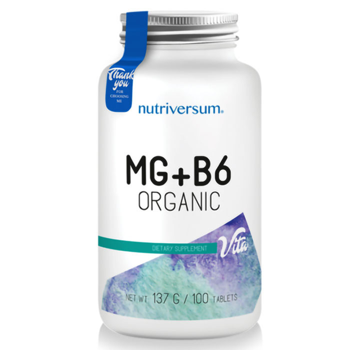 Nutriversum Mg+B6 Organic 100 таб
