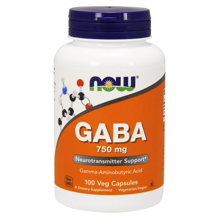 NOW GABA 750 мг 100 капс
