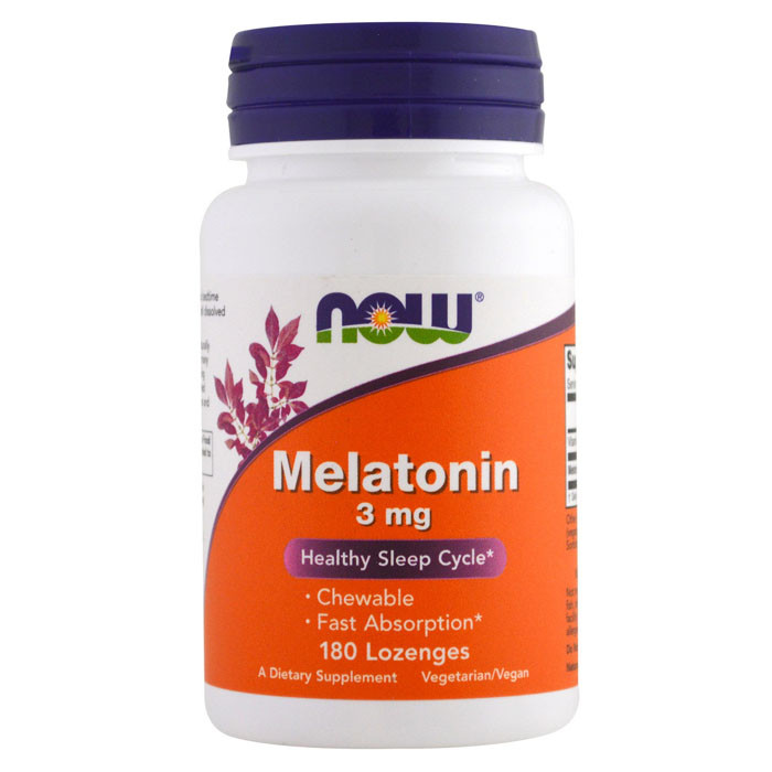 NOW Melatonin 3 мг (180 паст)