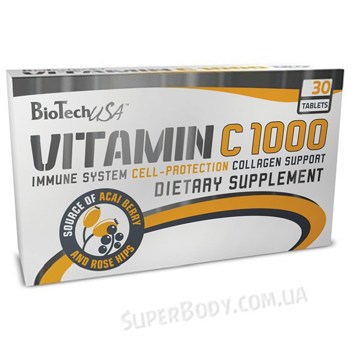 BioTech USA Vitamin C 1000 Acai Berry (30 таб)